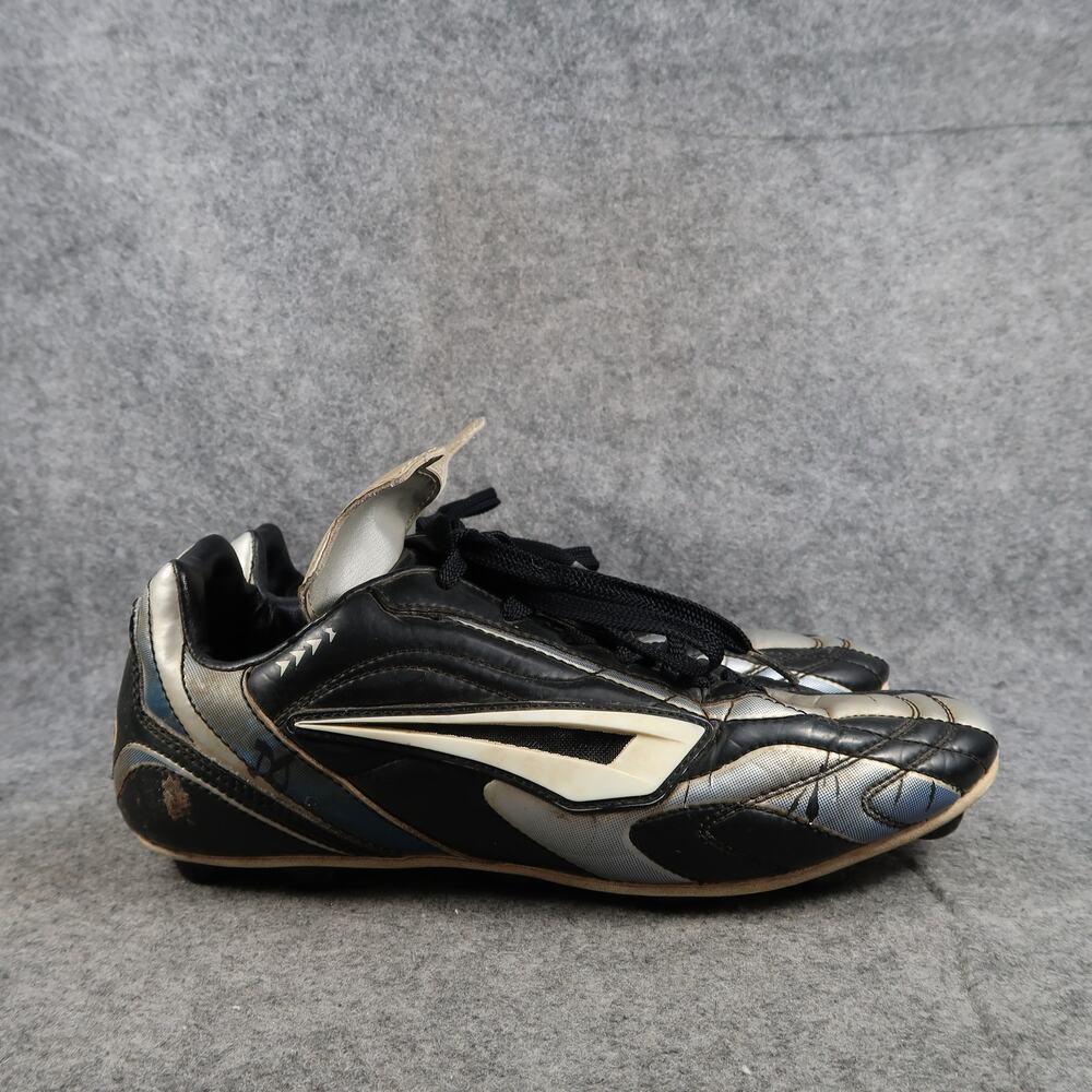 Brine Soccer Cleats Womens 9.5 Athletic Lace Up Sport Football Boot Black Retro